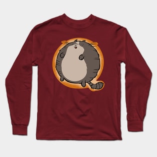 Grey Tabby Sphere Cat Long Sleeve T-Shirt